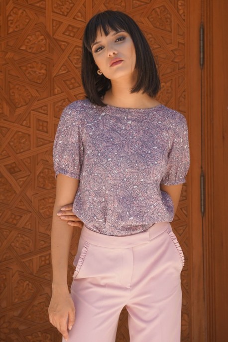 Blouse mauve tendance pour un style chic