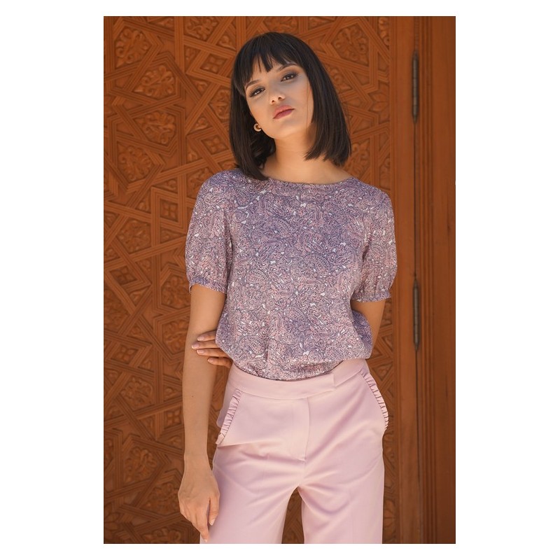 Blouse mauve tendance pour un style chic