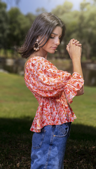 Top fleuri
