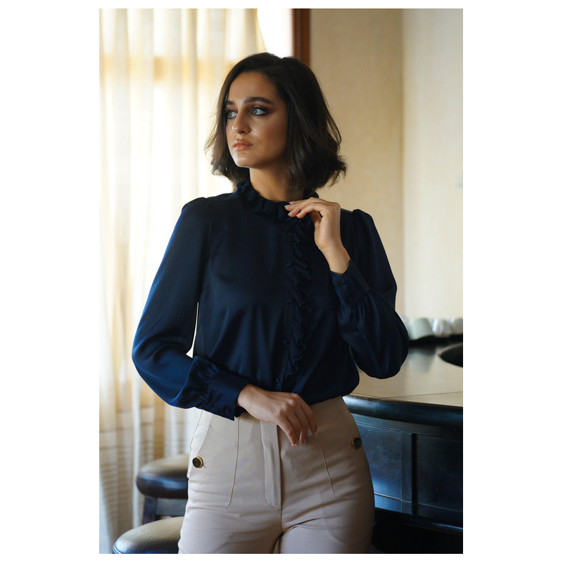 BLOUSE FONCES DENTELLE