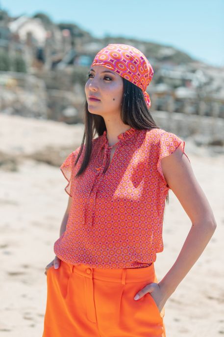 Blouse corail