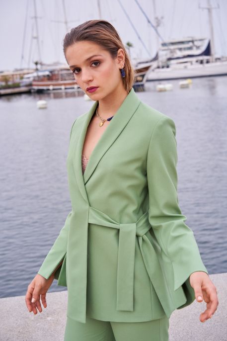Veste Kenji vert - Confort et élégance Aguamarina ANAE MOROCCO