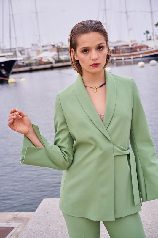 Veste Kenji vert - Confort et élégance Aguamarina ANAE MOROCCO
