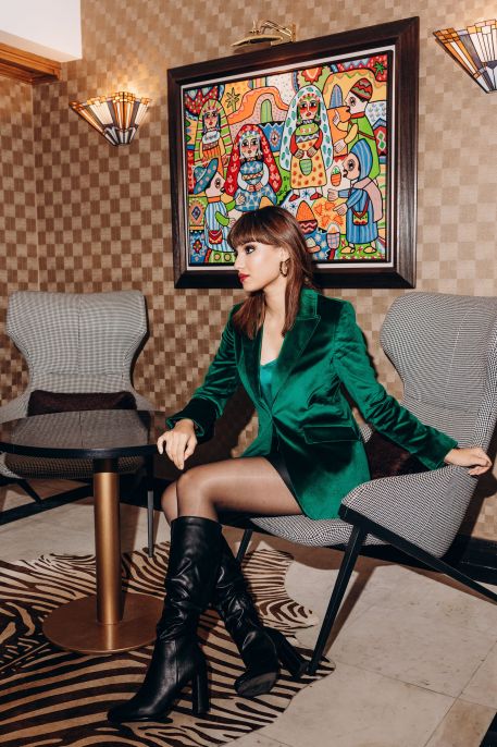 Veste Emerald en vert - Fusion de style et couleur - Back in Style ANAE MOROCCO
