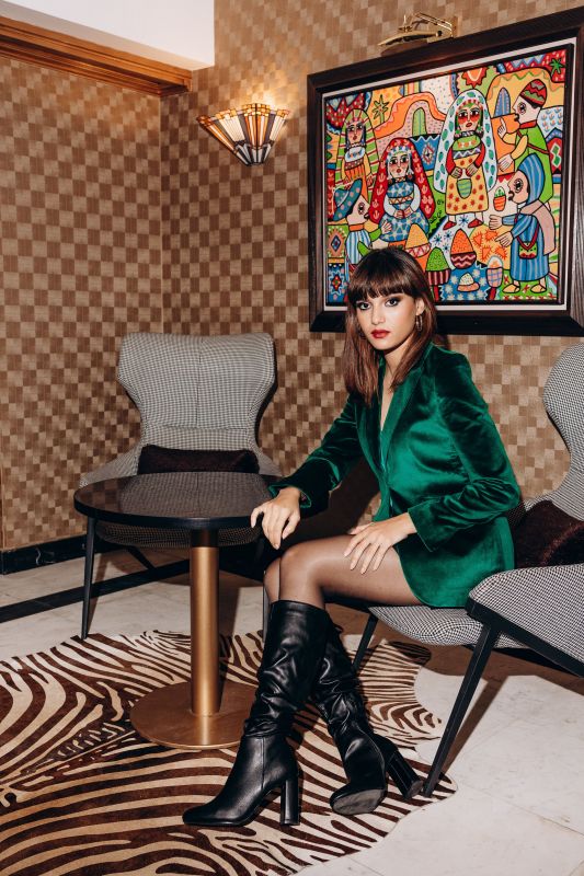 Veste Emerald vert éclatant - Collection Back in Style ANAE MOROCCO