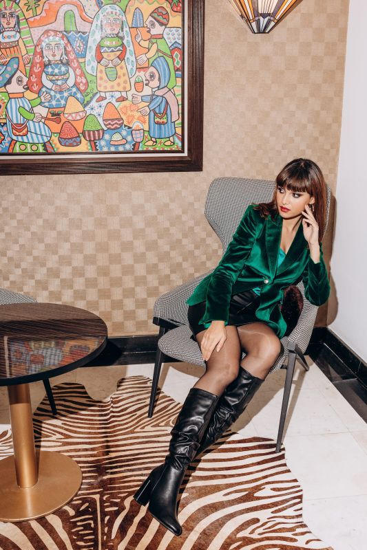 Veste Emerald en vert - Fusion de style et couleur - Back in Style ANAE MOROCCO