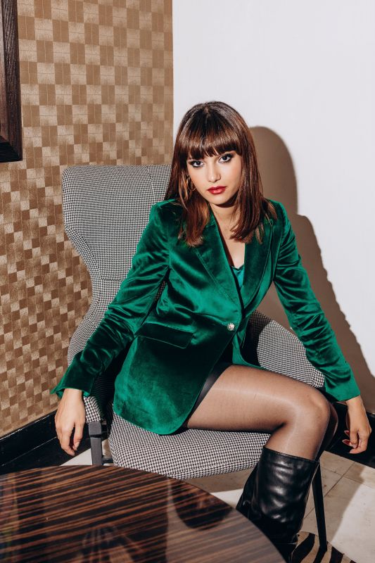 Veste Emerald vert pour une allure audacieuse - Back in Style ANAE MOROCCO