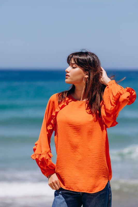 Blouse orange