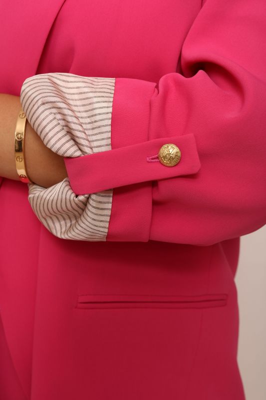 Détails de la Veste Carl rose pour femmes - Collection Natural 23.