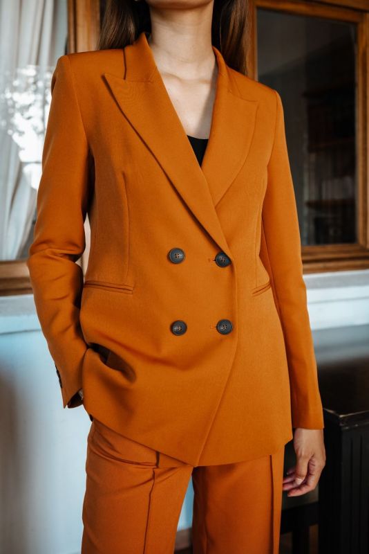 Veste Mocha couleur whisky - Collection Autumn ANAE MOROCCO