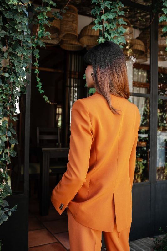 Veste Mocha en teinte whisky chaleureuse - Style Autumn ANAE MOROCCO