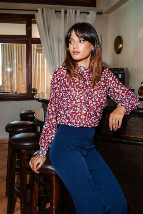 BLOUSE KAYLA imprimée, style chic et moderne pour femme.