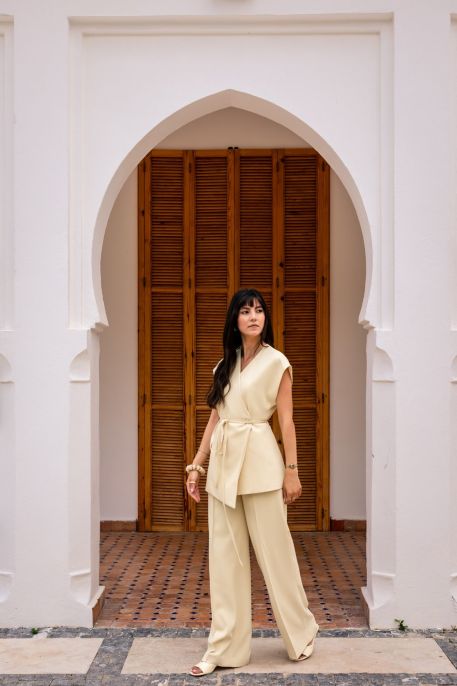PANTALON CREMA