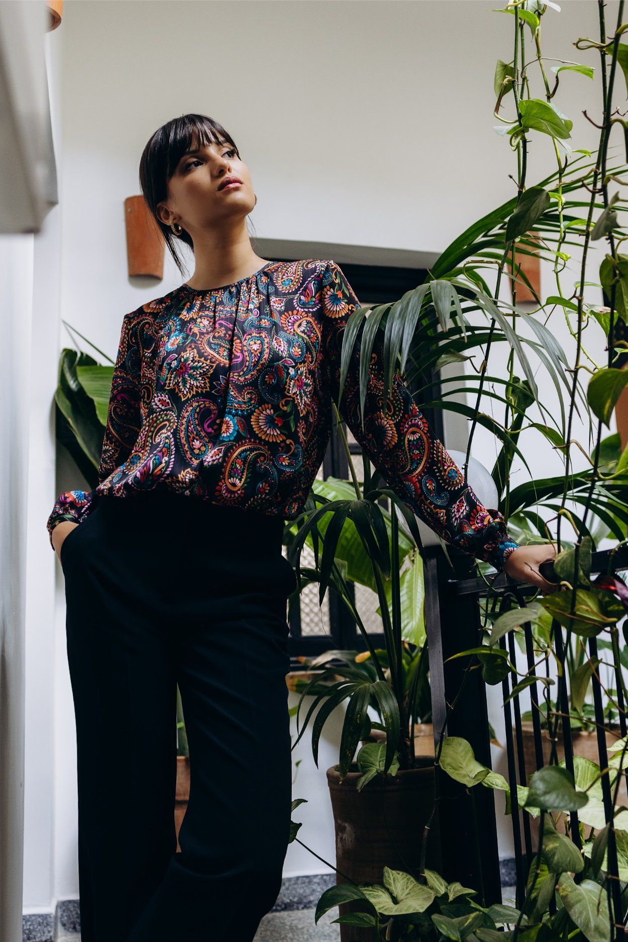 Kaya Buttoned Blouse - White